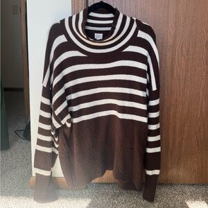 Mock Turtleneck Pullover Sweater